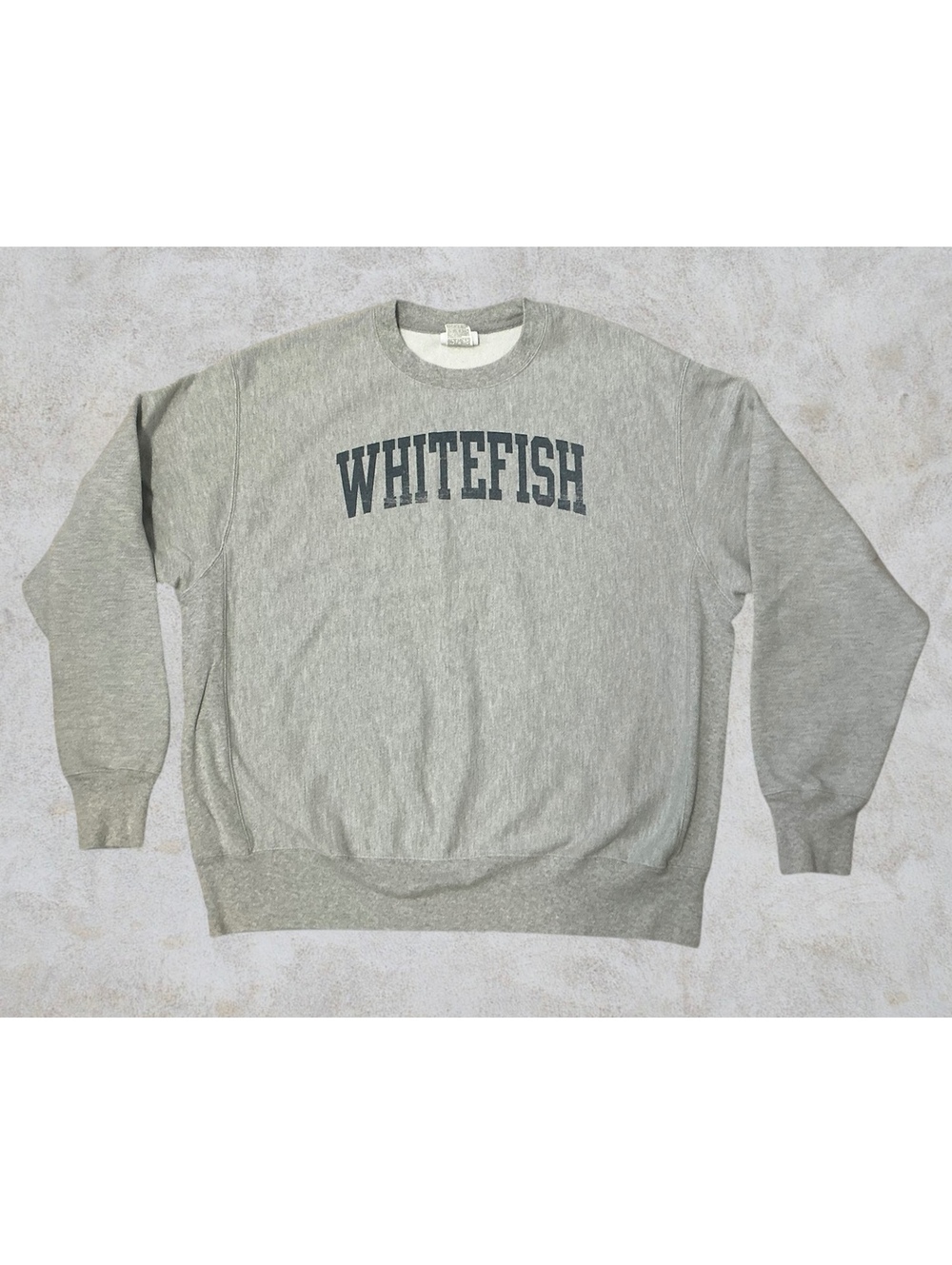 Champion Reverse Weave Whitefish Crewneck Sweatshirt Gray XL